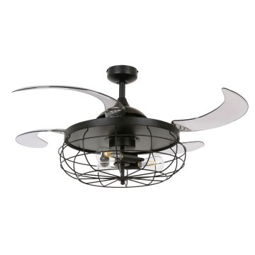 Beacon Fanaway Fanaway Industri Indoor Plafondventilator 121CM Mat Zwart (Incl. Verlichting)