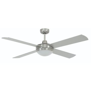 Beacon Lucci Air Futura Mood Indoor Plafondventilator 132CM Geborsteld Chroom (Incl. Verlichting)