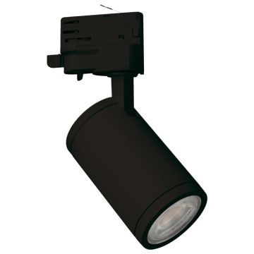 Megaman LED 3-fase spot | 1X GU10 Max 0W/8W  | IP20 Zwart
