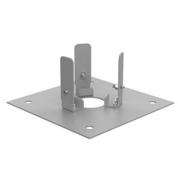 Performance in Lighting | KHA BASE FR RVS-Vloermontagevoet met flens in roestvrij staal AISI 316 | 3114402