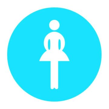 Performance in Lighting Noodverlichting Pictogram | DROP 22 PICTOGRAM DAMES(VROUW BLAUW)-Pictogram dames | 008345
