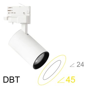 Megaman LED 3-fase spot | 24W 4000K 2200lm 840 | IP20 Wit
