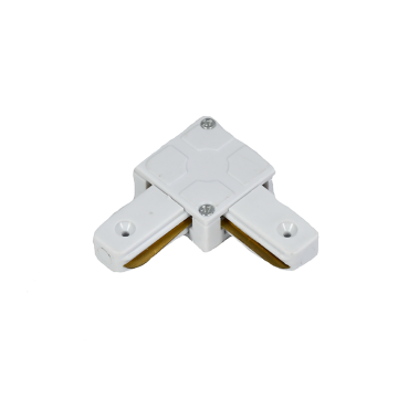 VNL 1-Fase Rail L-Vorm Connector Wit 