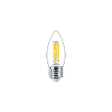 10x Philips E27 LED Kaarslamp | 3.4W 2200K/2700K 220V/240V 922/927 | 470lm Dimbaar