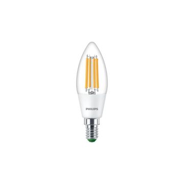 10x Philips E14 LED Kaarslamp | 2.3W 2700K 220V/240V 827 | 485lm