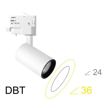 Megaman LED 3-fase spot | 12W 4000K 1000lm 840 | IP20 Wit