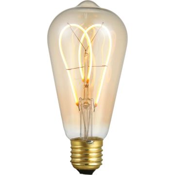 SPL E27 LED Edison Lamp | 5W Goud 2000K 220V/240V 920 | 360° Ø64mm Dimbaar