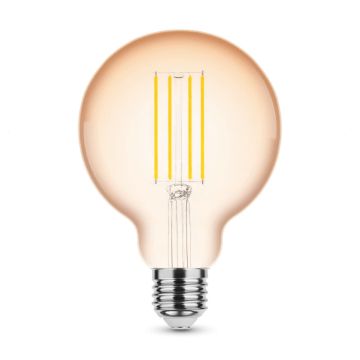 20x Modee LED Globelamp E27 Ø95mm | 4W Amber 1800K 818 360Lm | 320°