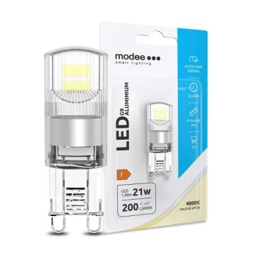 100x Modee LED Steeklamp G9 | 1.9W 4000K 840 200Lm | 300°