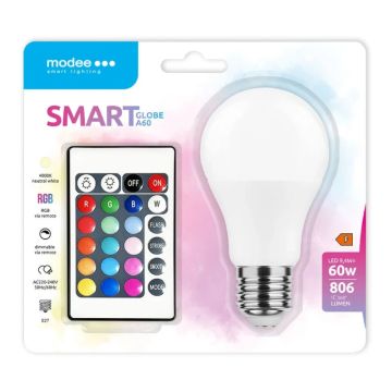 100x Modee Smart LED Lamp E27 | 9.4W RGB 806Lm | 200°
