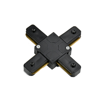 VNL 1-Fase Rail X-Vorm Connector Zwart 