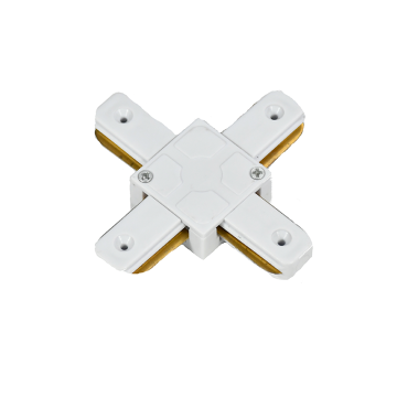 VNL 1-Fase Rail X-Vorm Connector Wit 
