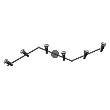 Ledvance LED Armatuur GU10 | LED SPOT BLACK 6 X 3.4W 927 DIM
