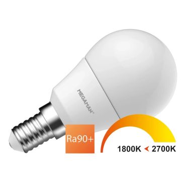 10x Megaman E14 LED Lamp | 2.9W 1800K/2700K 220V/240V | 918/927 Dimbaar | MM11069