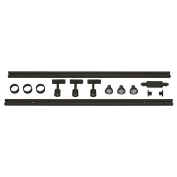 SLV LED Armatuur | 3X GU10 Max 4.3W 2956lm  | IP20 Dimbaar Zwart | PURI