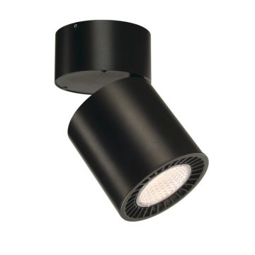 SLV LED Plafondlamp | 31W 3000K 2600lm 930 | IP20 Zwart | SUPROS