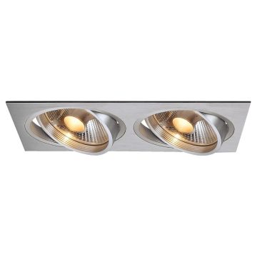 SLV LED Inbouwarmatuur Ømm | 2X GU10 Max 75W IP20 | Dimbaar | NEW TRIA