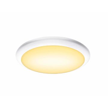 SLV LED Plafond- Wandlamp | 13W 3000K/4000K 1050lm 830/840 | IP65 Sensor Wit | RUBA