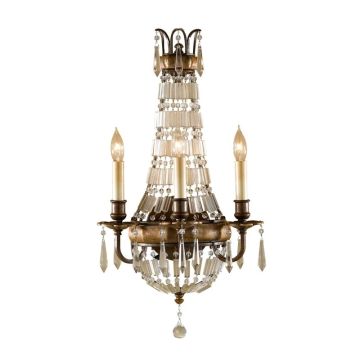 Feiss LED Wandlamp Bellini | 3X E14 Max 60W | Oxidized Bronze/British Bronze
