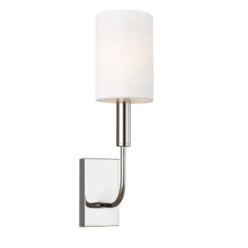 Feiss LED Wandlamp Brianna | 1X E14 Max 60W | Polished Nickel