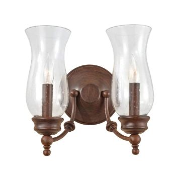 Feiss LED Wandlamp Pickering Lane | 2X E14 Max 40W | Heritage Bronze