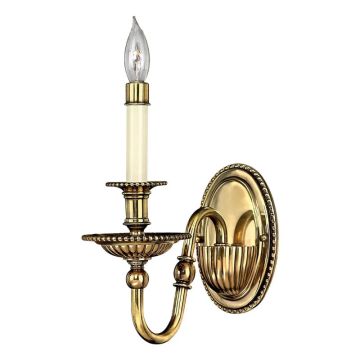 Hinkley LED Wandlamp Cambridge | 1X E14 Max 40W | Burnished Brass