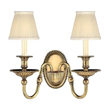 Hinkley LED Wandlamp Cambridge | 2X E14 Max 40W | Burnished Brass