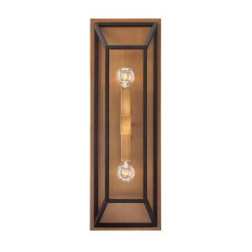 Hinkley LED Wandlamp Fulton | 2X E14 Max 60W | Bronze and Brass