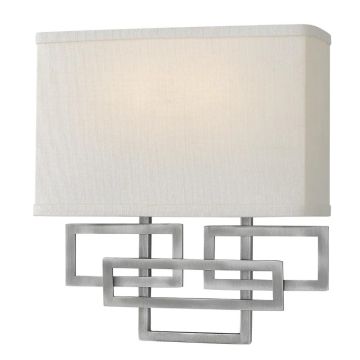 Hinkley LED Wandlamp Lanza | 2X E14 Max 40W | Antique Nickel