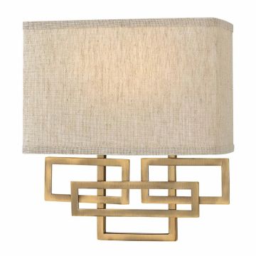 Hinkley LED Wandlamp Lanza | 2X E14 Max 40W | Brushed Bronze