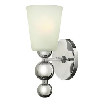 Hinkley LED Wandlamp Zelda | 1X E27 Max 60W | Polished Nickel