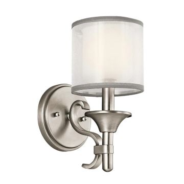 Kichler LED Wandlamp Lacey | 1X E14 Max 40W | Antique Pewter