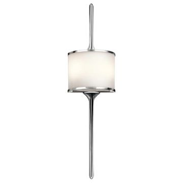 Kichler LED Wandlamp Mona | 3W 3000K 300Lm 830 | IP44 | Dimbaar | Polished Chrome