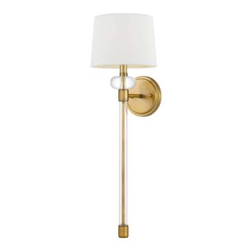 Quoizel LED Wandlamp Barbour | 1X E14 Max 40W | Weathered Brass