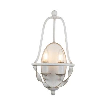 Quoizel LED Wandlamp Bradbury | 2X E14 Max 40W | Antique White