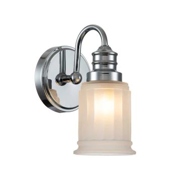 Quoizel LED Badkamerarmatuur Swell | 3W 3000K 300Lm 830 | IP44 | Dimbaar | Polished Chrome