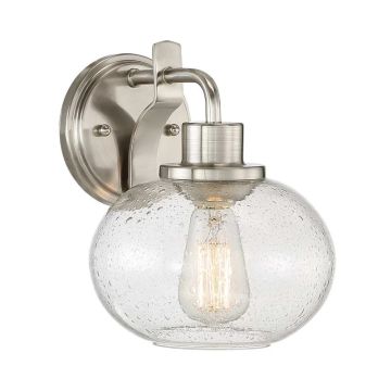 Quoizel LED Wandlamp Trilogy | 1X E27 Max 60W | Brushed Nickel