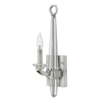 Hinkley LED Wandlamp Ascher | 1X E14 Max 60W | Polished Nickel