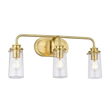 Kichler LED Wandlamp Braelyn | 3X E27 Max 40W | IP44 | Brushed Brass