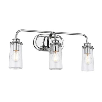 Kichler LED Wandlamp Braelyn | 3X E27 Max 40W | IP44 | Polished Chrome
