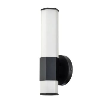 Hinkley LED Badkamerarmatuur Facet | 12W 3000K 1080Lm 830 | IP44 | Matte Black