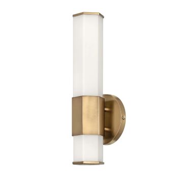 Hinkley LED Badkamerarmatuur Facet | 12W 3000K 1080Lm 830 | IP44 | Heritage Brass