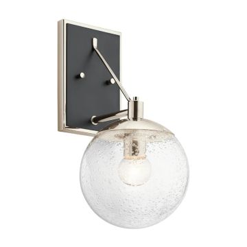 Kichler LED Wandlamp Marilyn | 1X E27 Max 60W | Polished Nickel