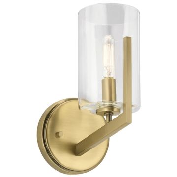 Kichler LED Wandlamp Nye | 1X E14 Max 40W | Brushed Natural Brass