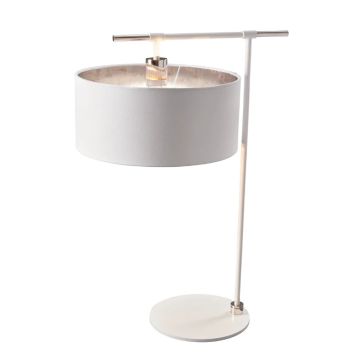 Elstead Lighting LED Tafellamp Balance | 1X E27 Max 60W | White/Polished Nickel