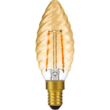SPL E14 LED Kaarslamp | 2W Goud 2000K 220V/240V 920 | 360° Dimbaar