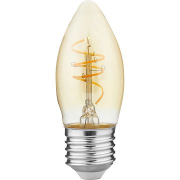 SPL E27 LED Kaarslamp | 4.2W Goud 2200K 220V/240V 922 | 360° Dimbaar