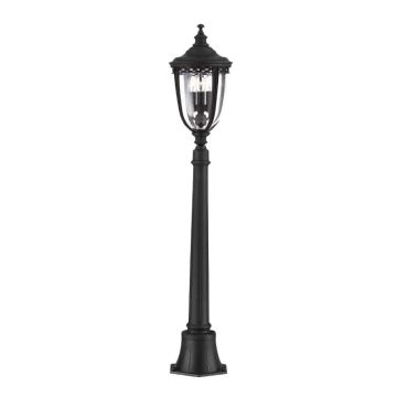 Feiss LED Tuin Pilaar English Bridle | 3X E14 Max 60W | IP44 (Outdoor) | Black