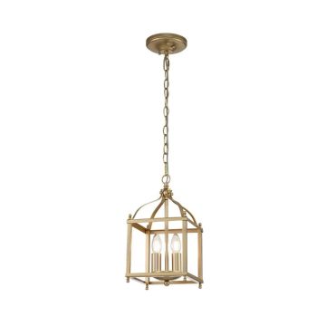 Kichler LED Hanglamp Larkin | 2X E14 Max 60W | Dimbaar | Painted Natural Brass