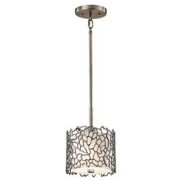 Kichler LED Hanglamp Silver Coral | 1X E27 Max 60W | Dimbaar | Classic Pewter